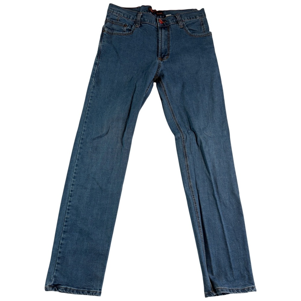Pepe Vintage Jeans Mens 30x30 Blue Denim Medium Wash Logo Straight Leg Casual